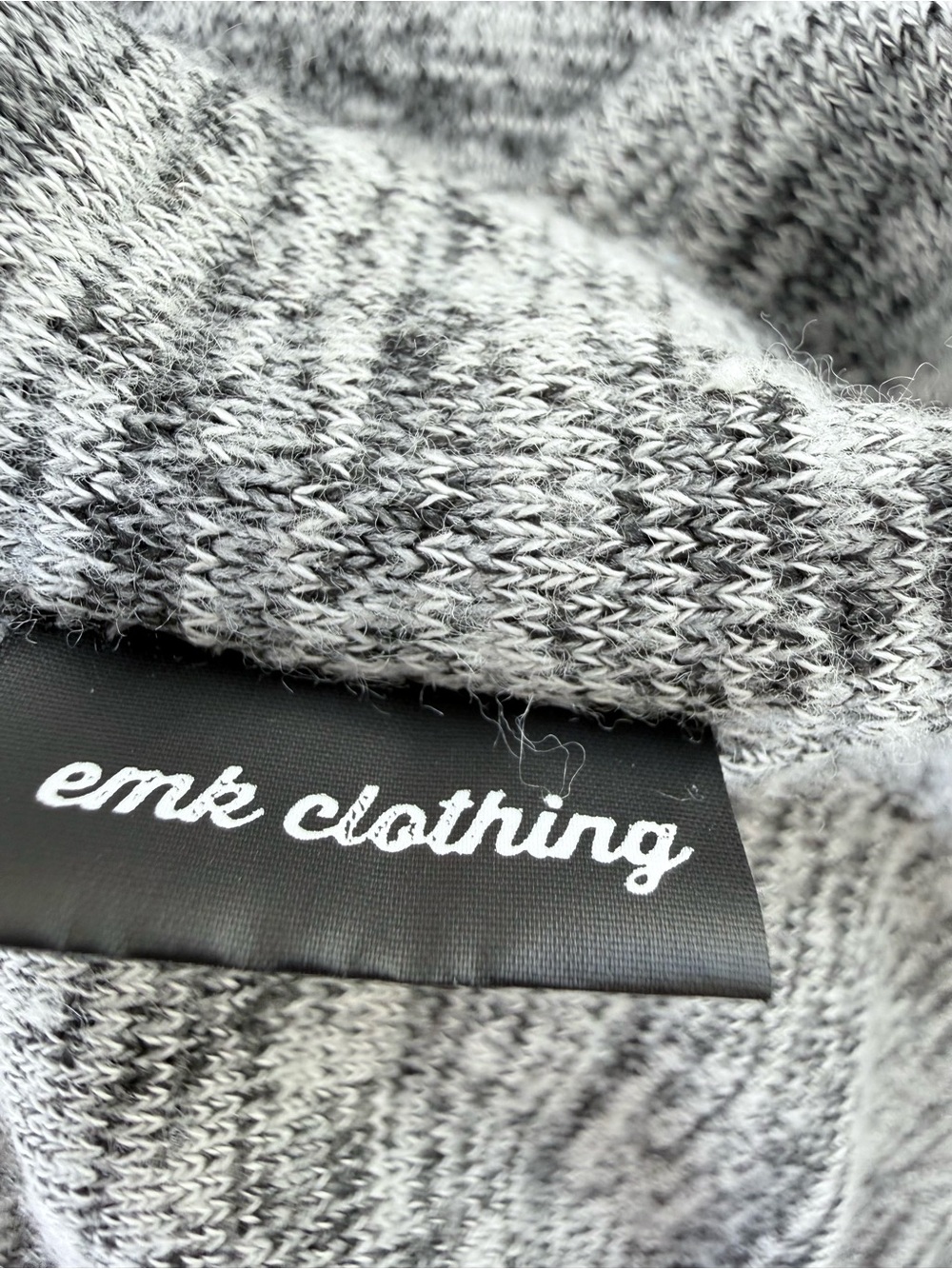 Cozy Gray Cowl-Neck Sweater Dress - Picture 8 of 10